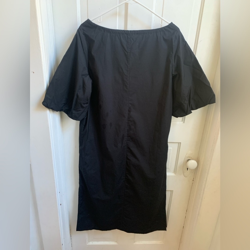 NWT Everlane Supima Puff Sleeve Maxi Dress Black XS - Picture 9 of 10